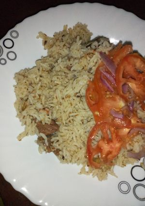 A picture of Tasty pilau for supper.