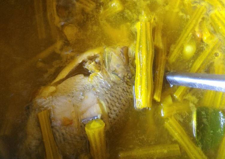 Kelan kuning sayur klentang / sayur asam ikan nila
