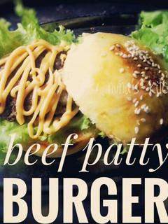 Foto resep Beef patty burger #kitaberbagi