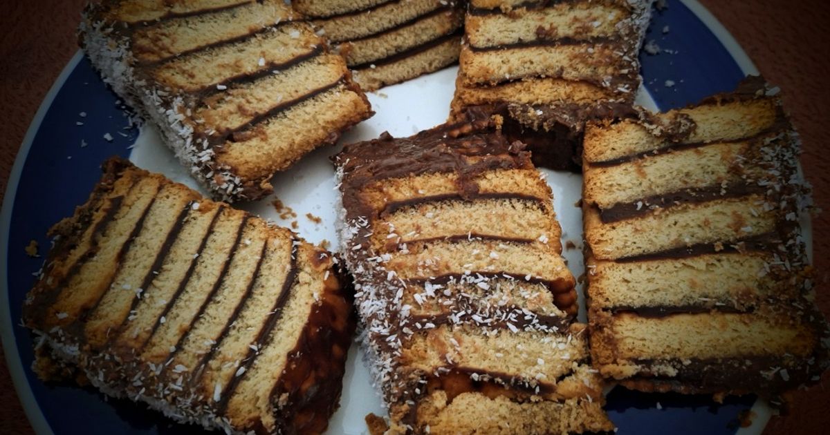 Csokipudingos Csíkos Kekszes Süti /Hamis Albertkekszes/😋😋😋 | Andi1980 ...