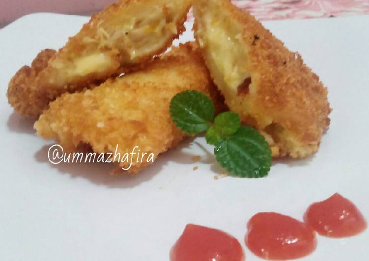 Risoles ayam keju kulit roti tawar