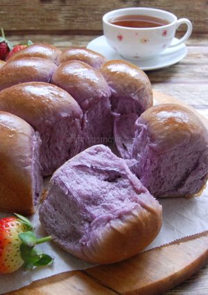 Foto resep Roti Sobek Ubi Ungu