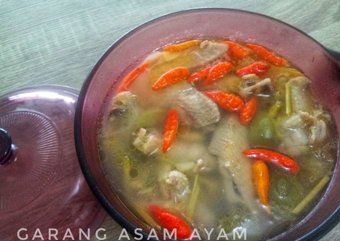 Garang asam sayap ayam (menu diet)