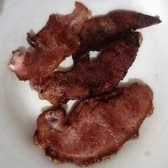 A picture of Fried Bacon.