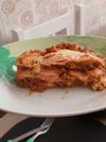 Lasanha com massa de panquecas de beterraba