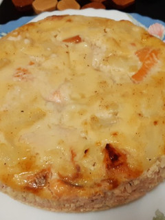 Una foto de Pastel de coliflor y trucha