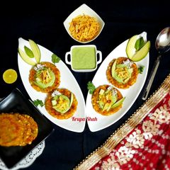 Falari sabudana disk chaat A picture of Falari sabudana disk chaat.