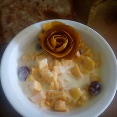 A picture of Yogurt mango salad #author marathon #.