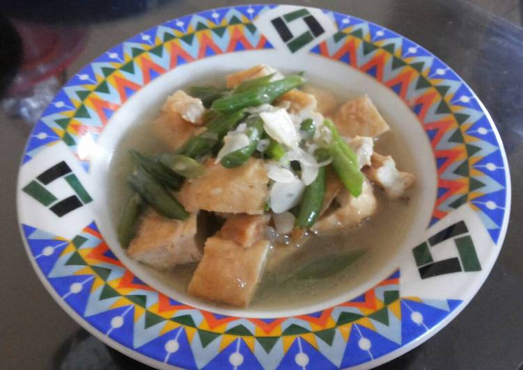 Proses memasak Tumis Buncis Tahu Asin, Enak Banget