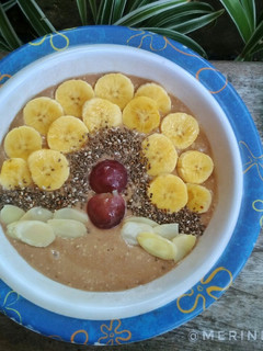 Foto resep Banana Choco Oat Smoothie Bowl