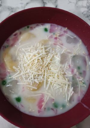 Foto resep Es Pisang Mutiara Keju