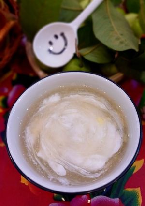 Hình của món Chè cốm, hạt sen, cốt dừa.