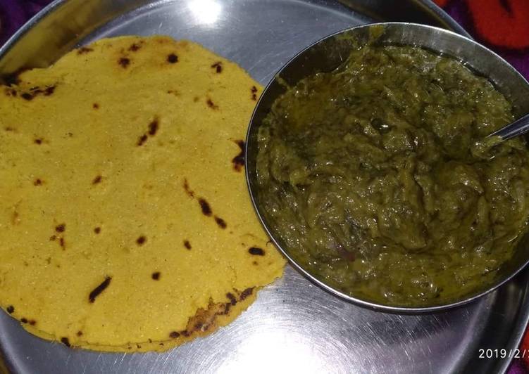 Recipe Of Super Quick Homemade Makki Roti Cookandrecipe Com