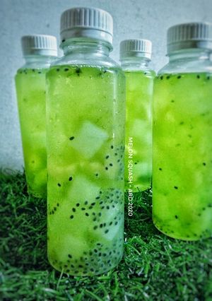 Foto resep Es melon / melon squash tanpa sprite