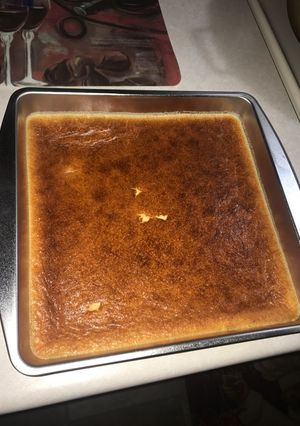 Una foto de Flan de Queso