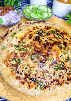 A picture of Stuffed Aloo Kulcha Easy And Healthy No Oil Recipe.