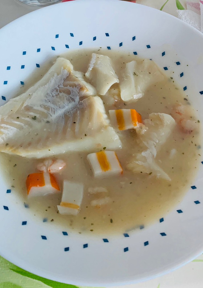 Una foto de Bacalao en salsa