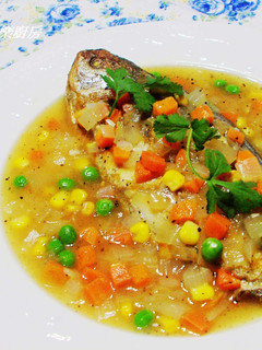 黑胡椒醬花鯧魚 的食譜成品照片