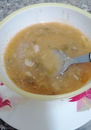 A picture of Tomato and bottle gourd soup.