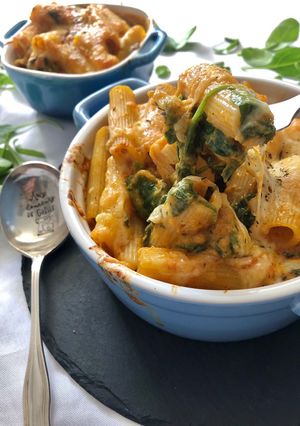 Une photo de Mac and cheese d’automne