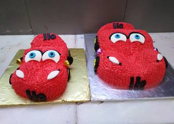 Latest Recipe 410pounds red car is ready to go pineapple cake Home Style