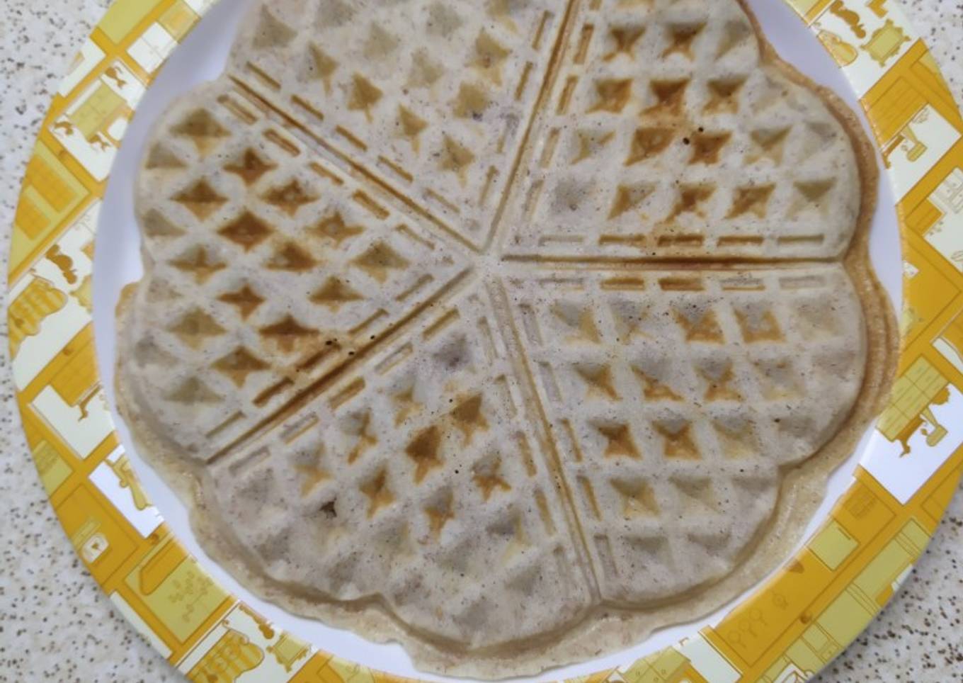 Waffles dulces con harina integral