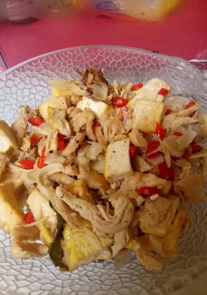 Foto resep Tumis tahu ayam suwir