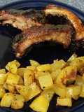 Smoked pork back ribs