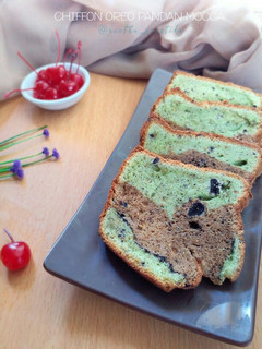 Foto resep Chiffon Oreo Pandan Mocca
