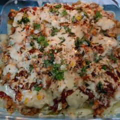 A picture of Spaghetti macaroni cake 😋.