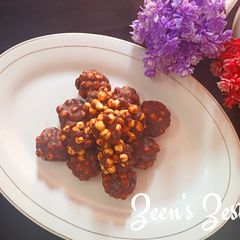 Chana or Roasted Gram Laddoos A picture of Chana or Roasted Gram Laddoos.