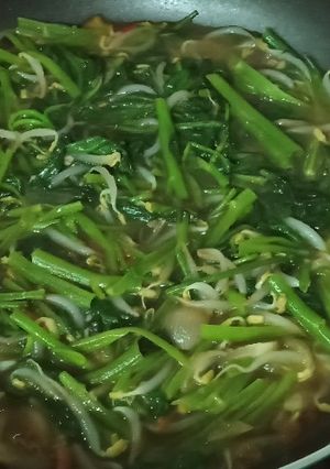 Foto resep Tumis kangkung toge