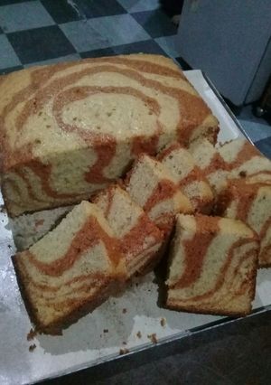 Foto resep Cake zebra pisang