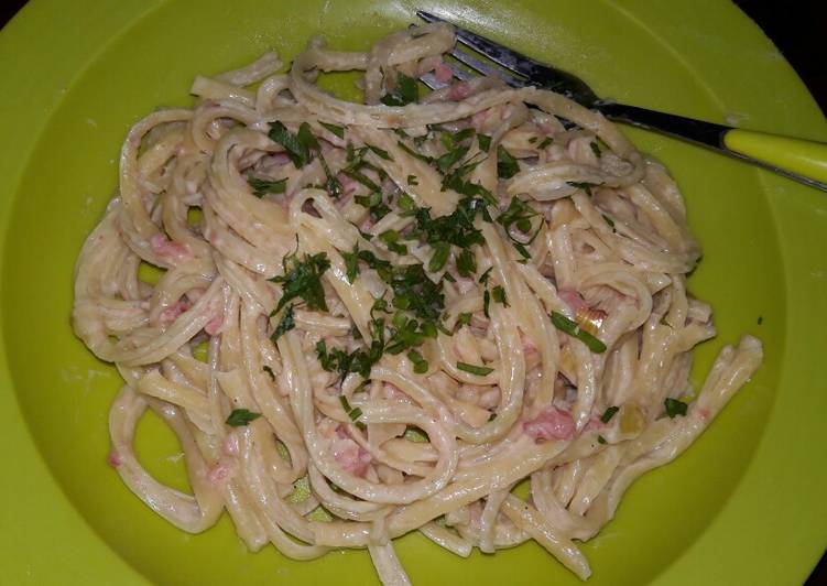 makanan Spaghetti carbonara Anti Gagal