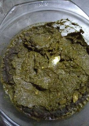 A picture of Sarson Ka saag.