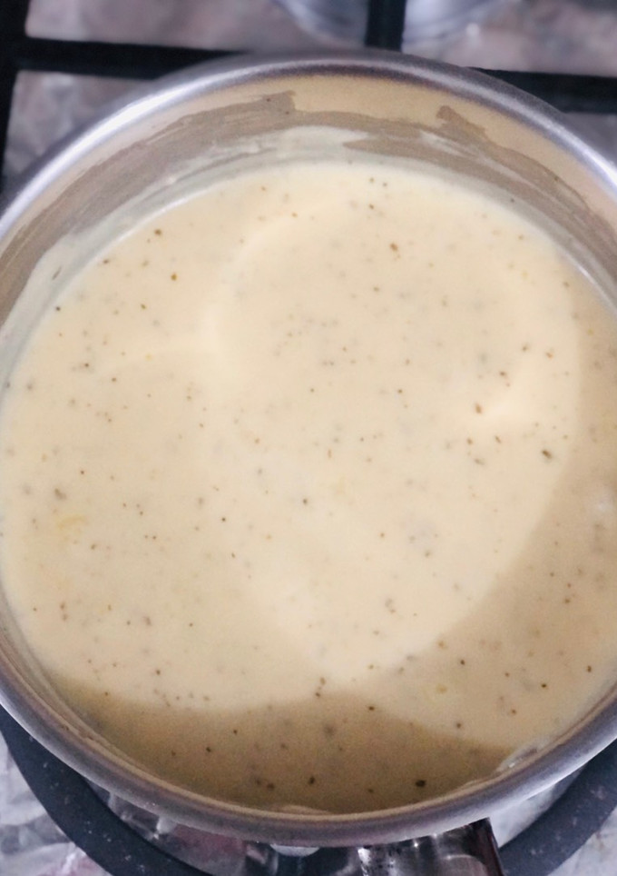 Una foto de Salsa bechamel con queso