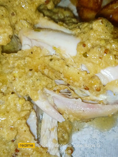 Una foto de Jamoncito de pollo con salsa de mostazas