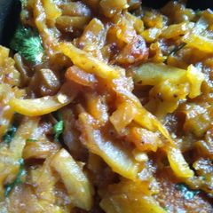A picture of Bottle gourd stir fry.