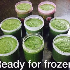 A picture of Coriander chutney..!!!🍃🍃 frozen recipe.
