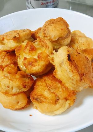 Hình của món Nấm nút chiên bia.