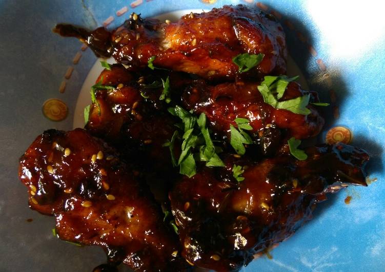 Simple Way to Make Perfect Sticky,Sweet &amp;Sour wings#4weekschallenge/charityrecipe