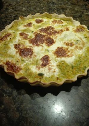 Una foto de Tarta de zucchini, zanahoria y queso cremoso
