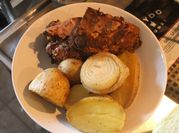Una foto de costillar al horno de argentina