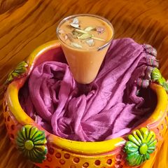 A picture of Papaya milkshake (creamy papaya milk shake 😋).