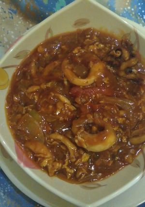 Foto resep Cumi telor asam manis