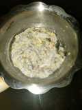 Bubur Nasi Santan dengan Hati Ayam dan Telur (MPASI)