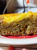 Pastel de lentejas y zapallo italiano (zucchini, calabacín)