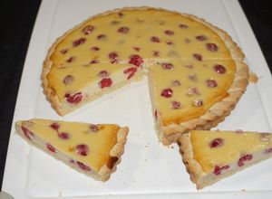 Una foto de Kuchen de frambuesas con queso crema philadelhia