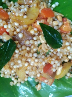 A picture of Sabudana khichdi.