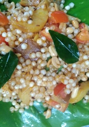 A picture of Sabudana khichdi.